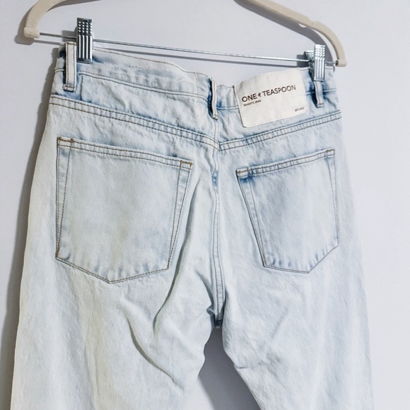 One Teaspoon - Bandits Light Blue Distressed Jeans - Picture 5 of 7